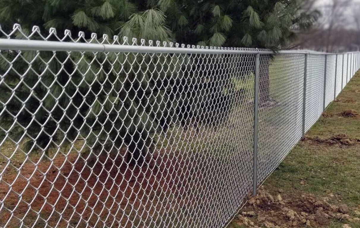 Chain-link fence installation for residential property security